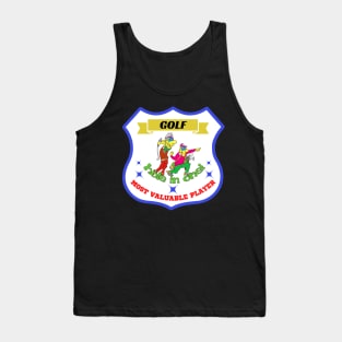 most valuable player Golf Tank Top